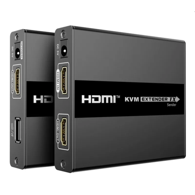PremiumCord HDMI KVM extender s USB na 60m cez jeden kábel Cat5/6, bez…