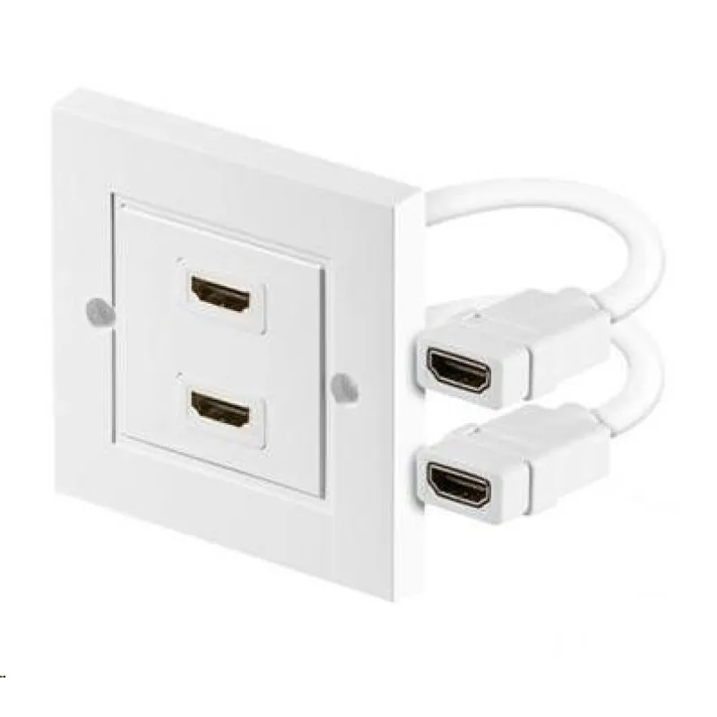 PREMIUMCORD Zásuvka HDMI v paneli 2x HDMI A - HDMI A žena/ samec kphdmz02