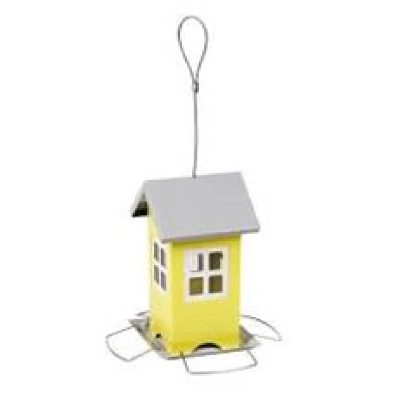 Krmítko pro ptáky kovový domeček 1 ks