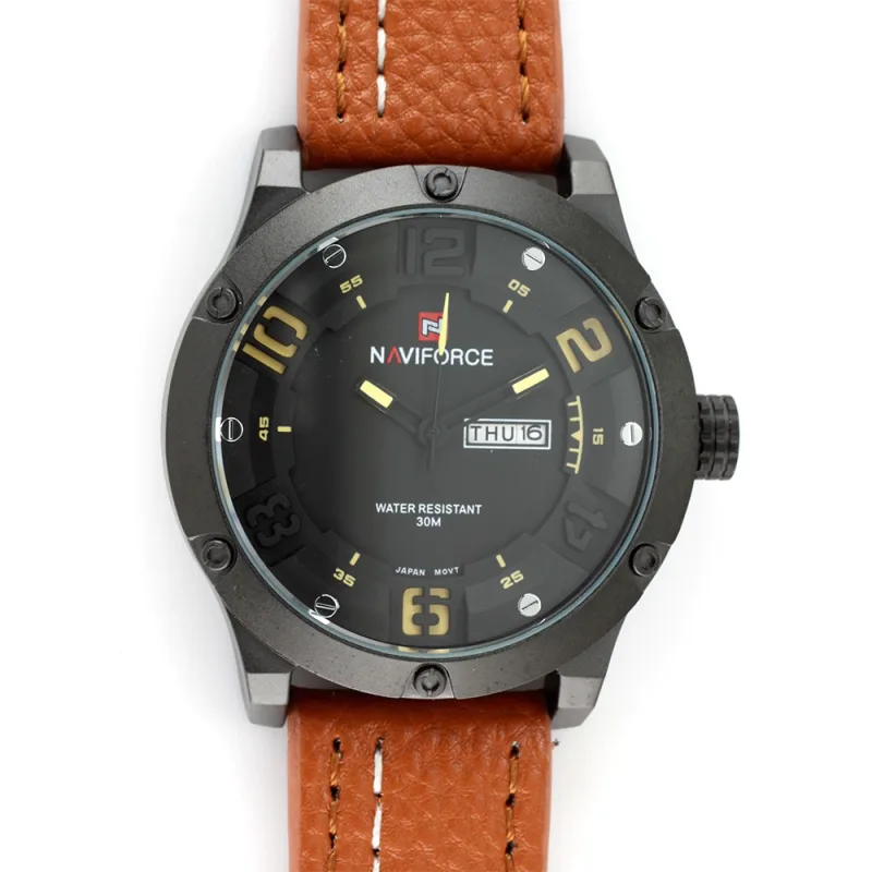 MPM Stylové pánské hodinky s prošíváním na pásku W01X.10861.E