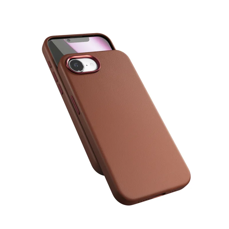 Epico Mag+ kožený kryt iPhone 16e - hnedá 93610131700001