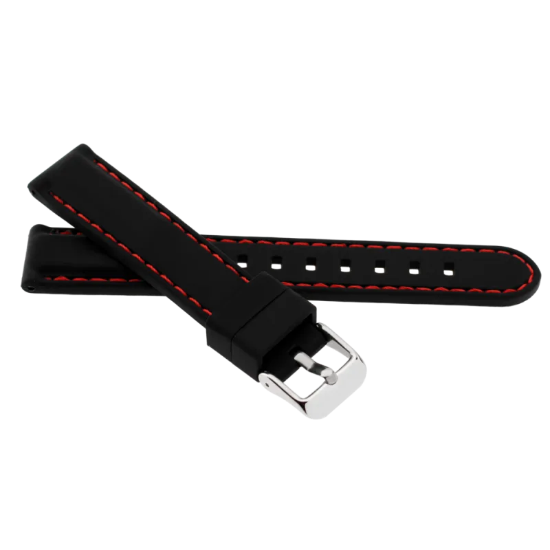 JVD Pánský černý řemínek na hodinky R42607/22