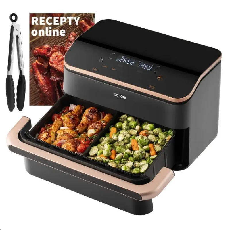 BAZAR - Cosori TF101S Dual blaze TwinFry 10l hozkovzdušná fritéza…