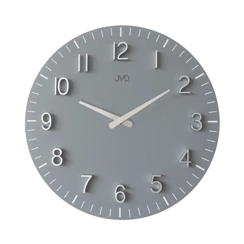 JVD Designové minimalistické šedé hodiny JVD HC404.3