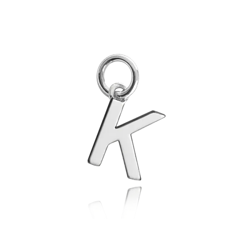 MINET Stříbrný přívěs drobné písmeno "K"