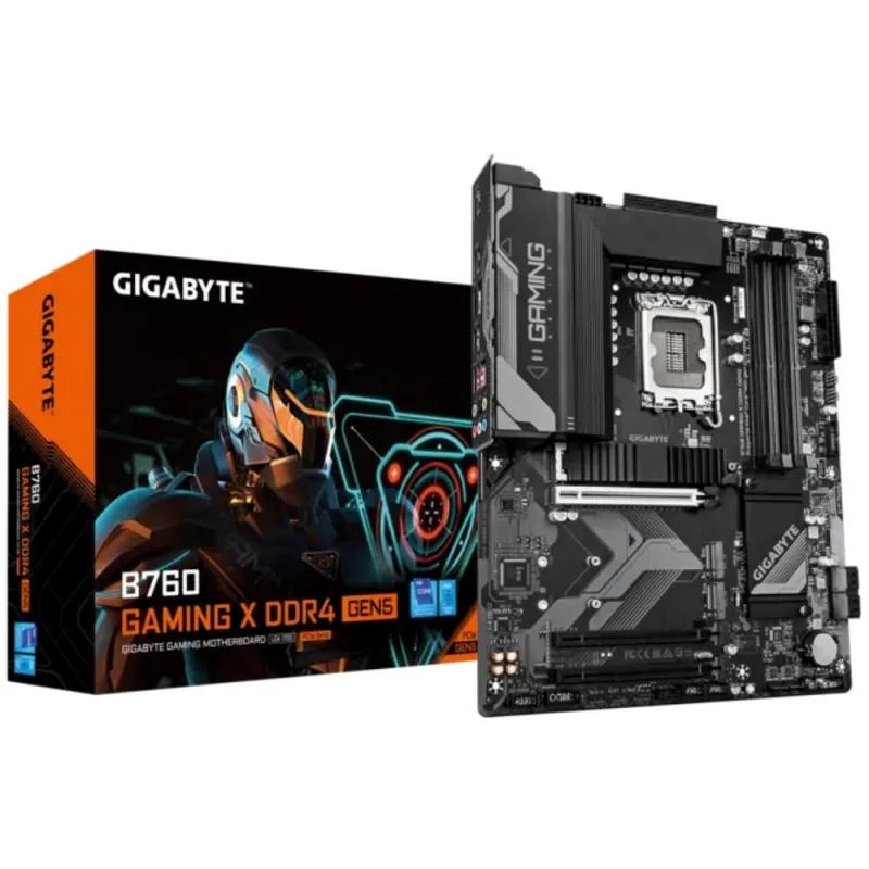 GIGABYTE MB Sc LGA1700 B760 GAMING X D4 GEN5, Intel B760, 1xHDMI, 1xDP…