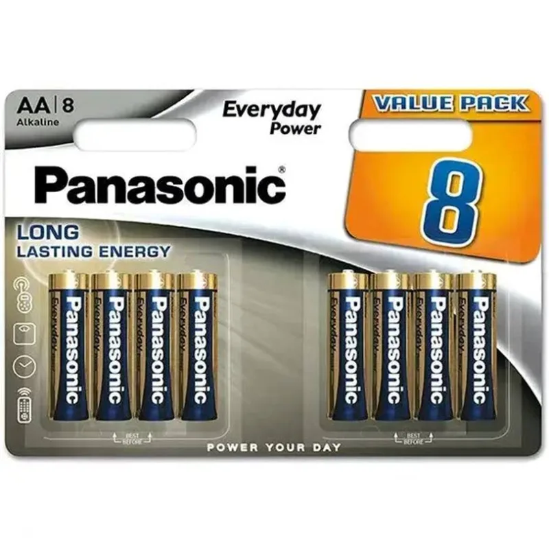 Panasonic Alkalická baterie LR6EPS/ 8BW Everyday Power (Blistr 8 ks) 4212…