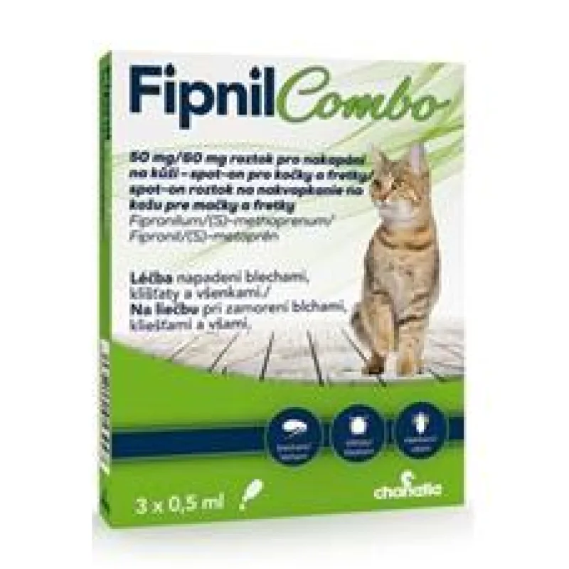 Fipnil Combo 50/60mg Cat Spot-on 3x0,5ml 3x0,5ml