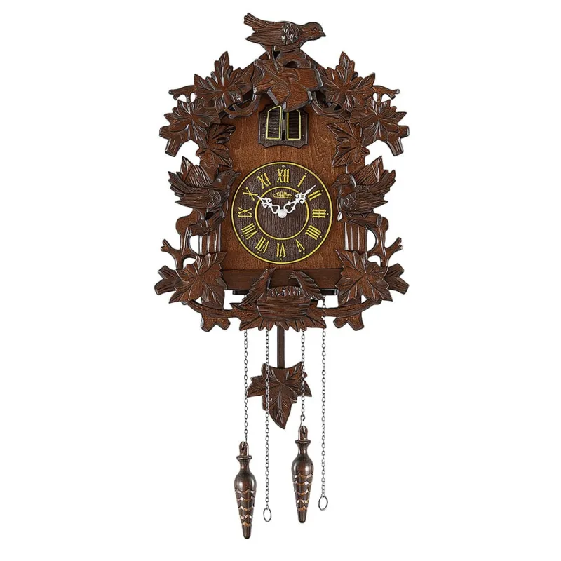 PRIM Dřevěné nástěnné kukačky VIII - tmavě hnědé E07P.4596.52