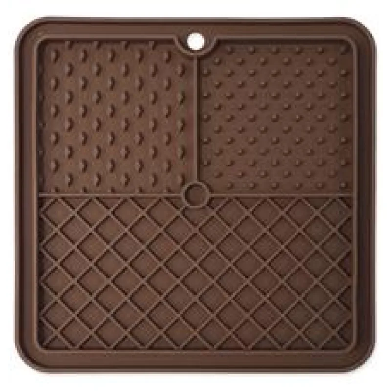 Podložka EPIC PET Lick & Snack lízací čtverec hnědý 20 x 20cm
