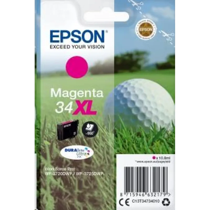 Atramentová tyčinka EPSON Singlepack "Golf" Magenta 34XL DURABrite Ultra…