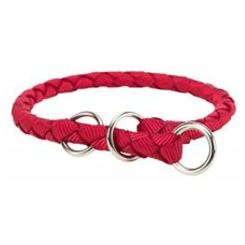 Nylonový obojek kulatý CAVO červený L 47-55 cm/18 mm