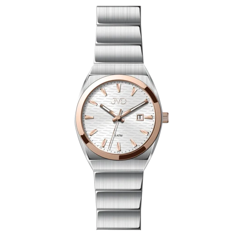 JVD Dámské stříbrné ocelové přehledné hodinky JVD J4202.1