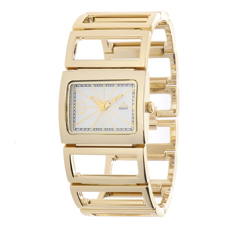 MPM Náramkové hodinky s černým číselníkem a zlatými indexyMPM Daylight - B W02M.10571.B