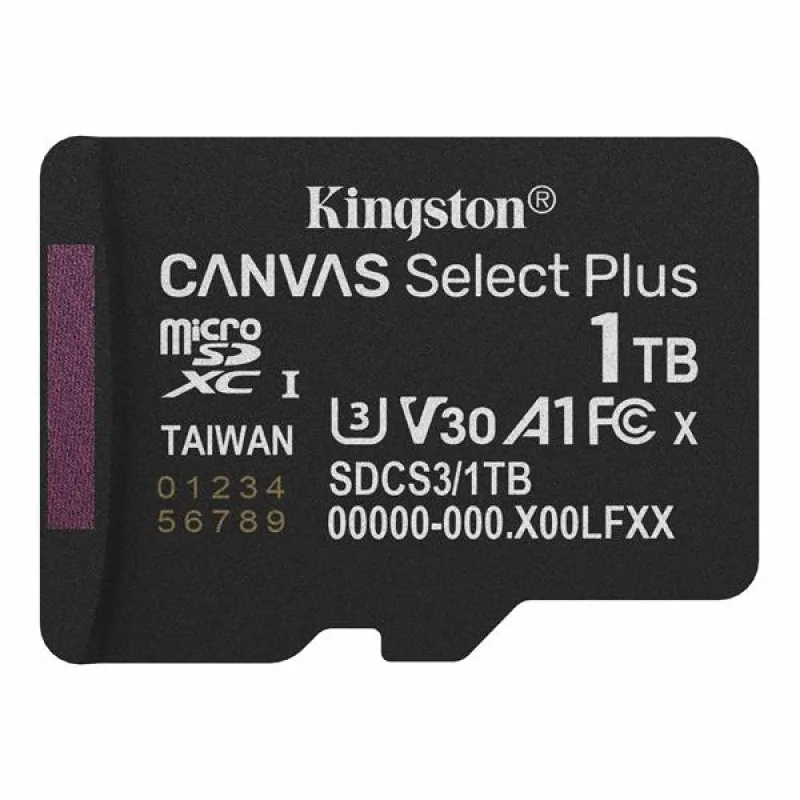 1 TB . microSDXC karta Kingston Canvas Select Plus U3, V30, A1…