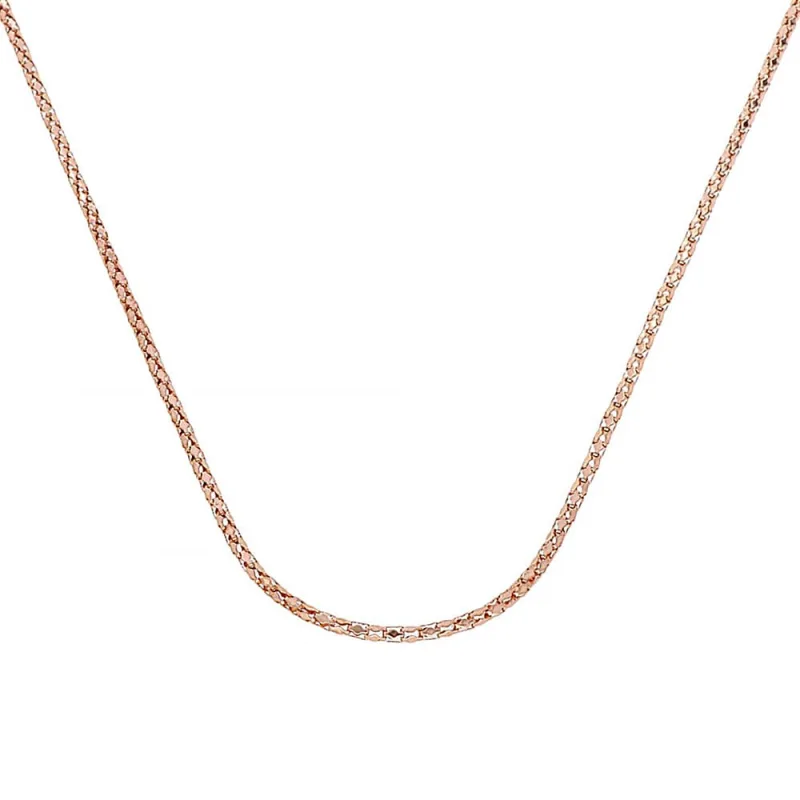 MPM Dámský ocelový nerezový řetízek 7980 - růžově pozlacený SNE.7980.. 50cm