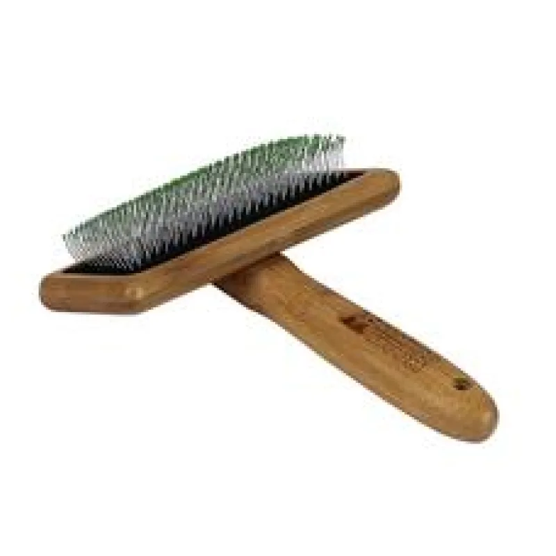 Bamboo Groom Velký jemný kartáč s nerezovými hroty, Finišák