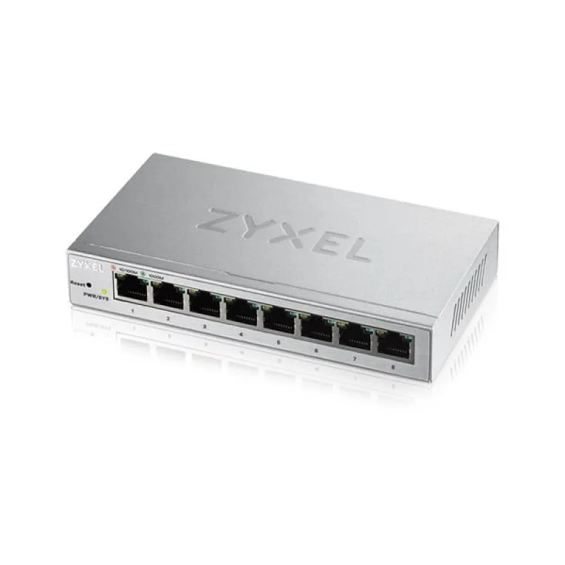 Zyxel GS1200-8, 8 Port Gigabit webmanaged Switch GS1200-8-EU0101F
