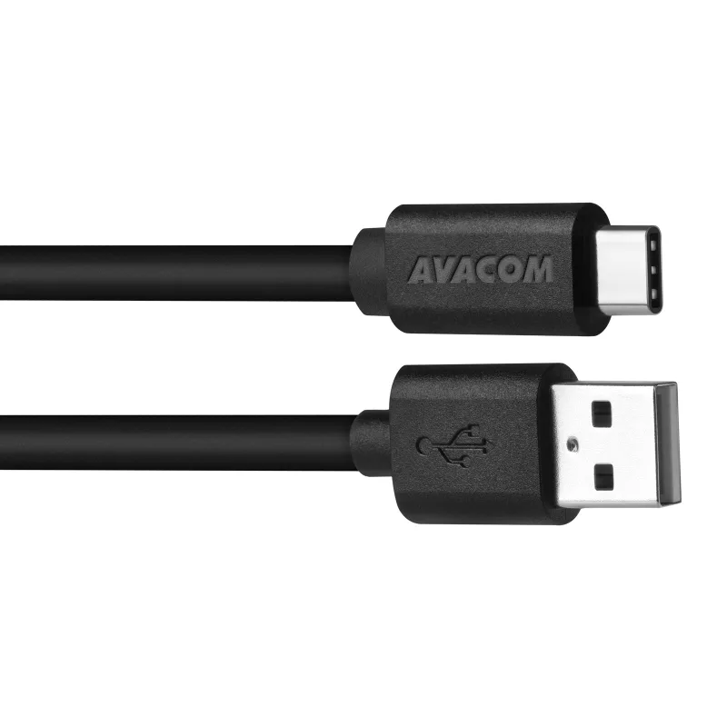 AVACOM dátový a nabíjací kábel USB - USB Type-C, 100cm, čierna DCUS-TPC…