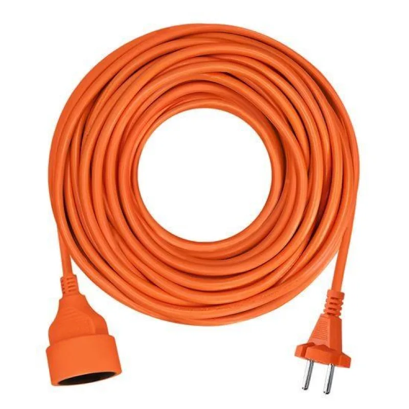 Solight 1z pohyblivý přívod - spojka, 10m, 2 x 1, 5mm2, oranžová PS20