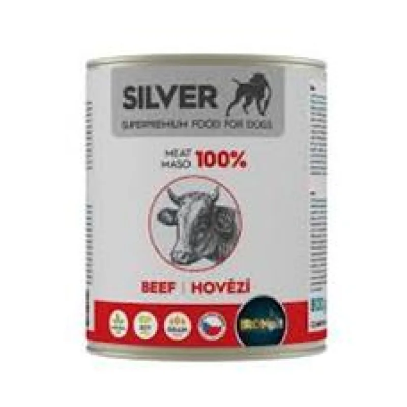 IRONpet Silver Dog Kuřecí 100% masa, konzerva 400 800g