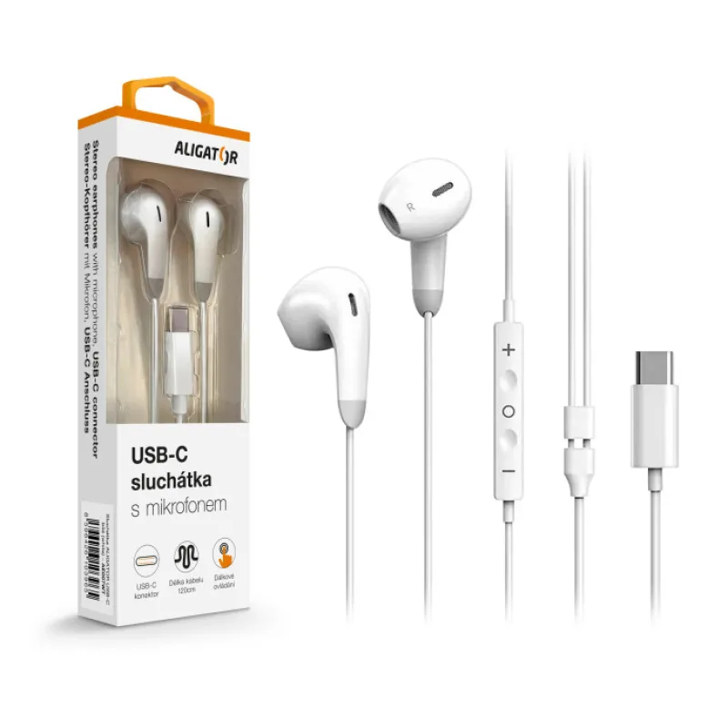 ALIGATOR AE007/ USB-C/ Biela AE007WT