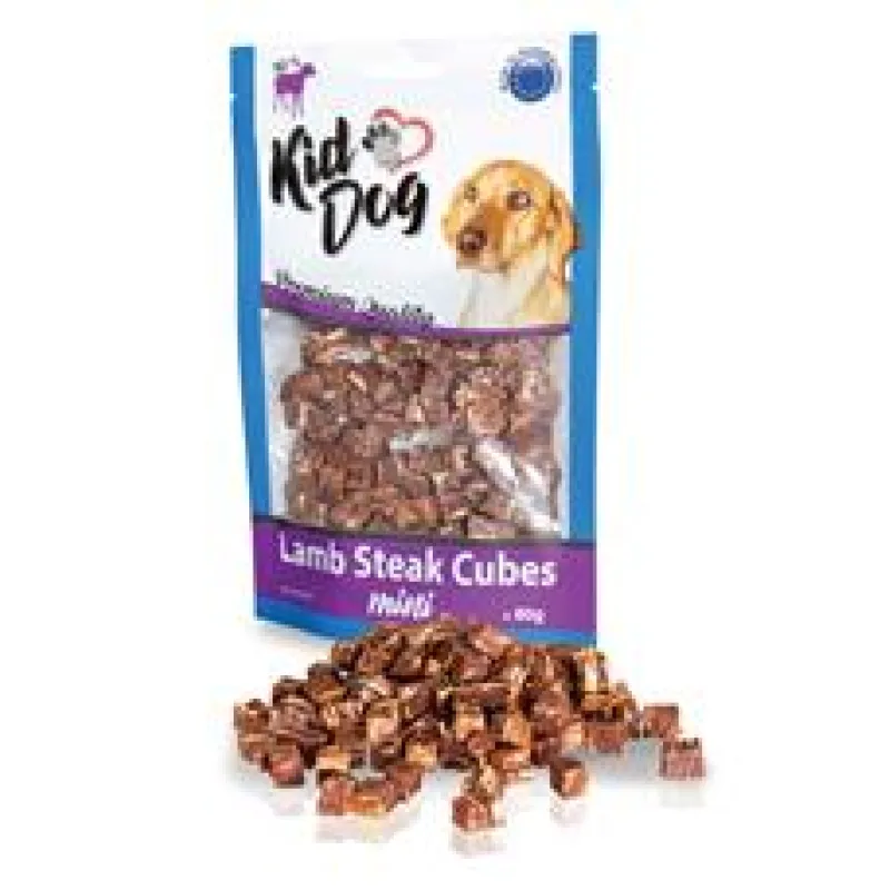 KIDDOG mini kostičky z jehněčího masíčka 80 g