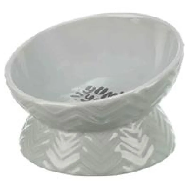 Keramická miska vyvýšená, ergonomický tvar 0,35l/17cm