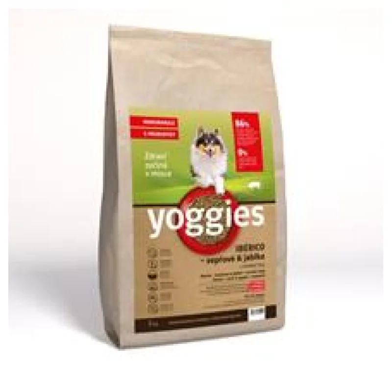 Yoggies MINIGRANULE Ibérico vepřové maso s jablky lisované za studena s probiotiky 10 kg