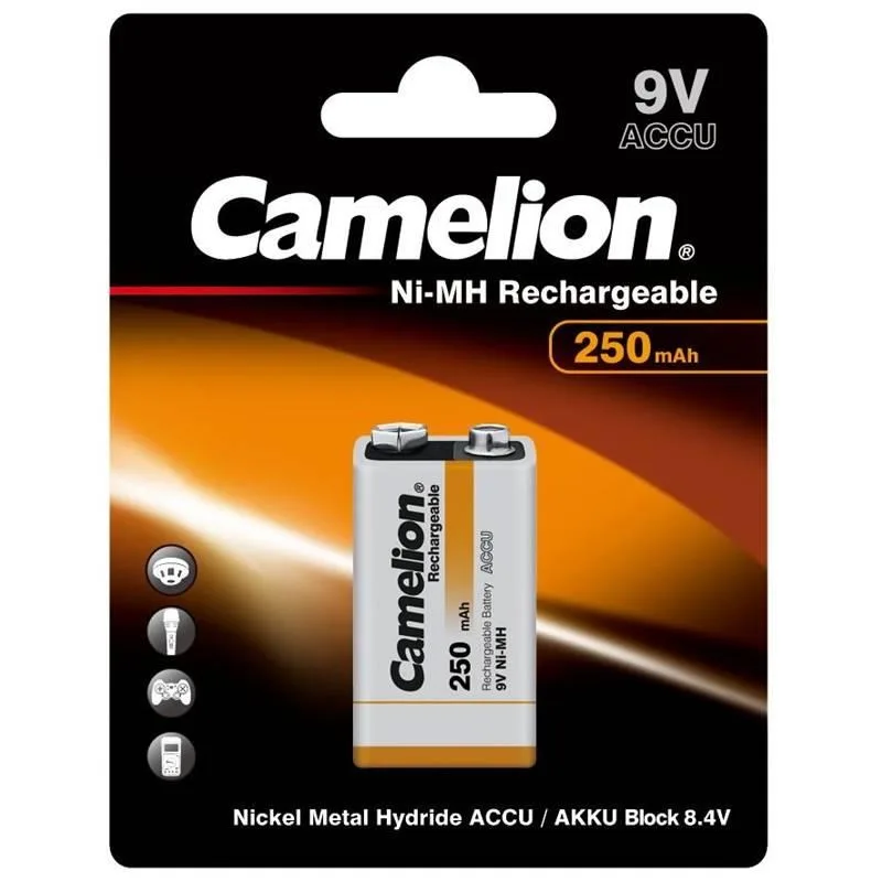Camelion 9V nabíjecí NiMH 250mAh 439350,00