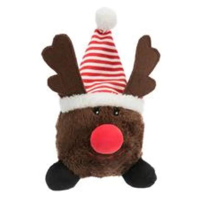 Vánoční plyšový míček Santa Claus/Sob/Sněhulák 18–29 cm 1 ks