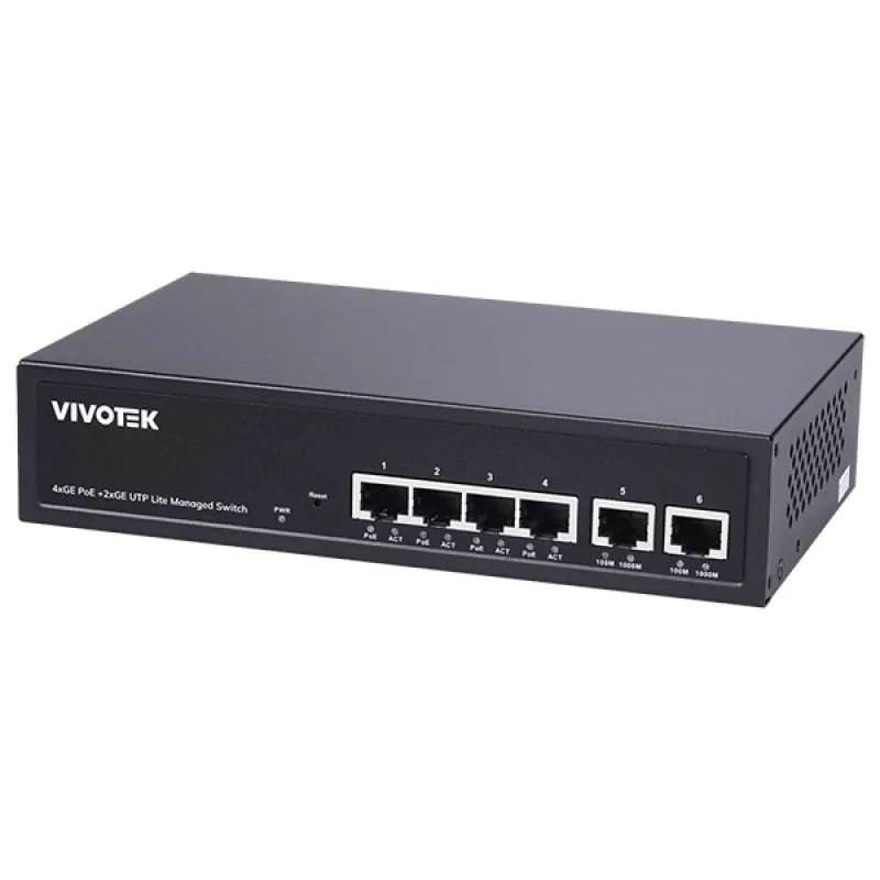 VIVOTEK 8xGE PoE(802.3af/at/bt, PoE budget 110W), 1xGbE RJ-45, 1xSFP 100M…