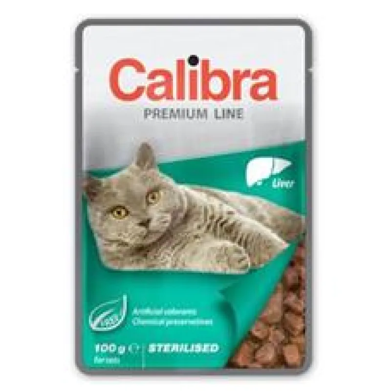 Calibra Cat kapsa Premium Sterilised Liver 5x100 g