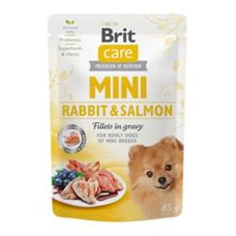 Brit Care Dog Mini Rabbit&Salmon fillets in gravy 85 g
