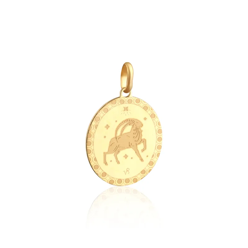 JVD Dámský stříbrný pozlacený přívěsek ZNAMENÍ KOZOROH SVLP1102XJ1GOKO