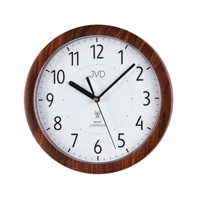 JVD Přesné moderní rádiem řízené hodiny JVD RH612.9 - imitace dřeva