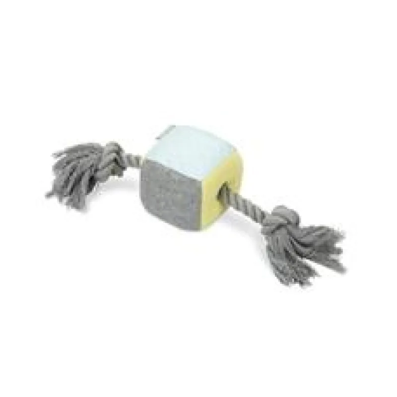 Beeztees Hračka krychle s lanem pro štěňata 35cm 1 ks