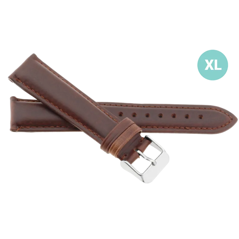 JVD Pánský kožený hnědý řemínek na hodinky JVD R35002/20XL