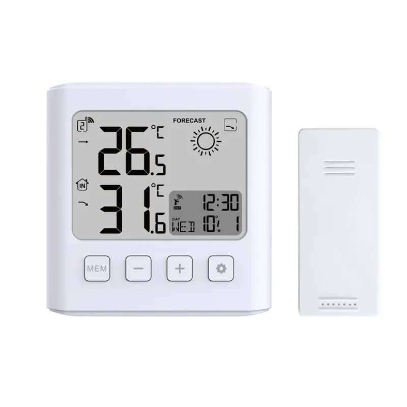 JVD Bílý digitální rádiem řízený budík JVD RB777