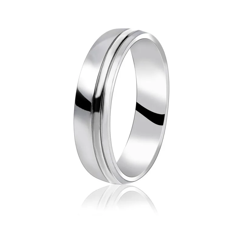 MPM Snubní ocelový prsten z chirurgické oceli Wedding ring 70129 B - size 65