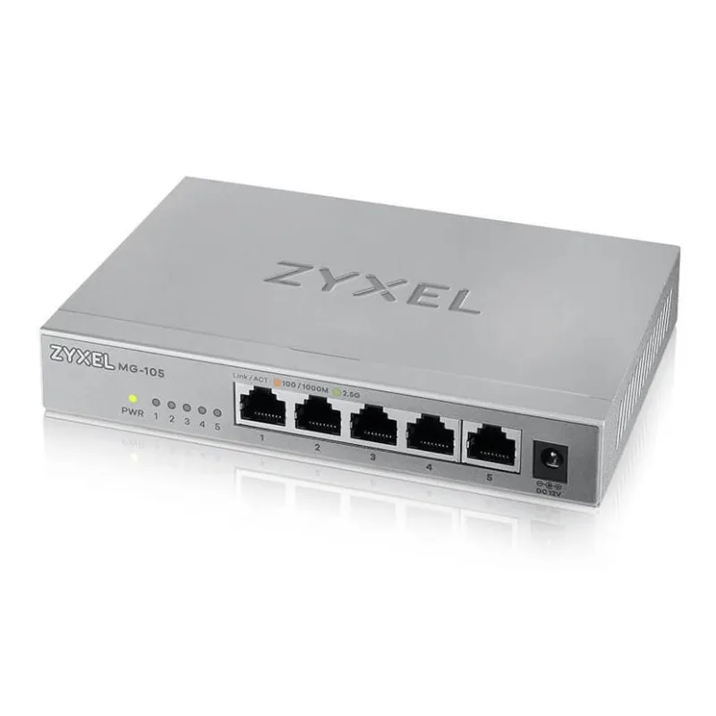 Zyxel XMG-105 5 Ports 2, 5G Desktop switch XMG-105-ZZ0101F