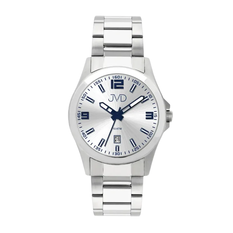 JVD Pánské vodotěsné stříbrné hodinky JVD J1041.50
