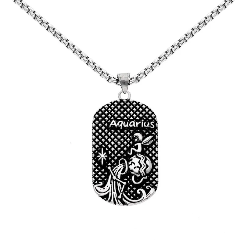 MPM Černý přívěsek z chirurgické oceli Pendant 8149, Silver