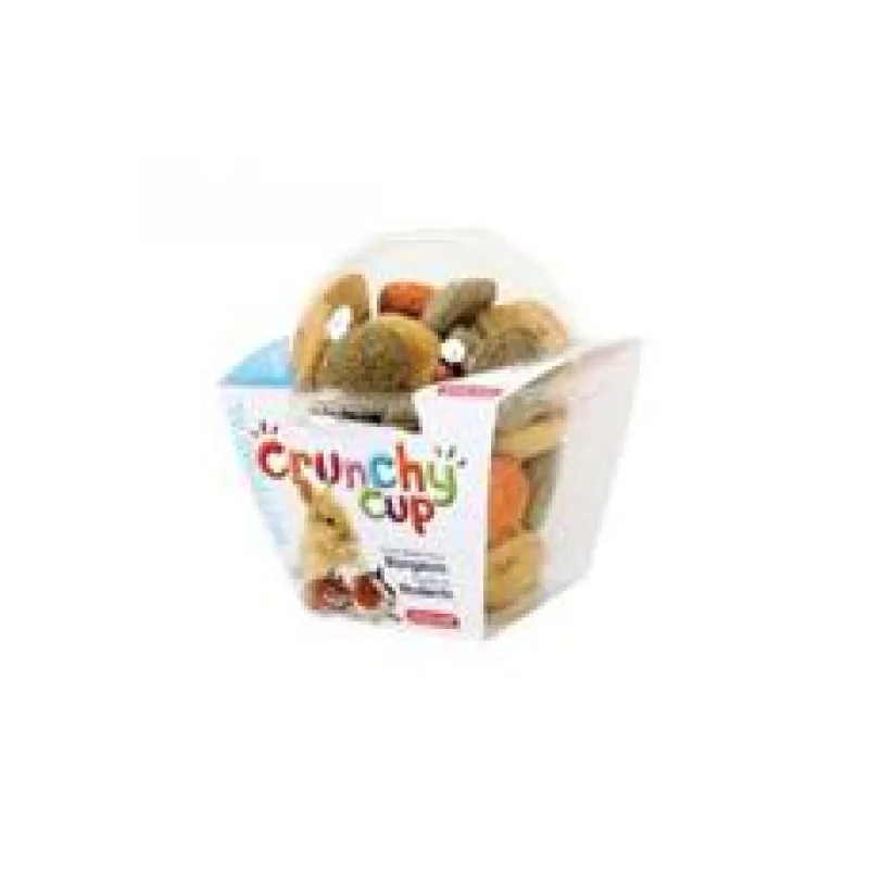 Pochoutka CRUNCHYCUP mrkev/vojtěška pro hlod 200g