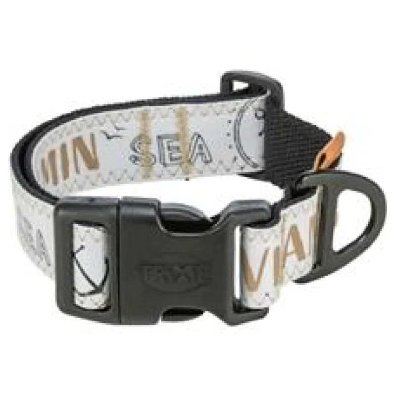 BE NORDIC obojek extra široký, černá M-L: 40-60 cm/ 38 mm