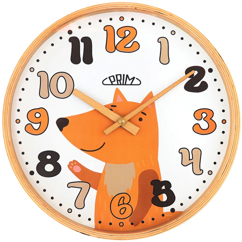 PRIM Dětské nástěnné barevné hodiny PRIM E07P.4263.5300