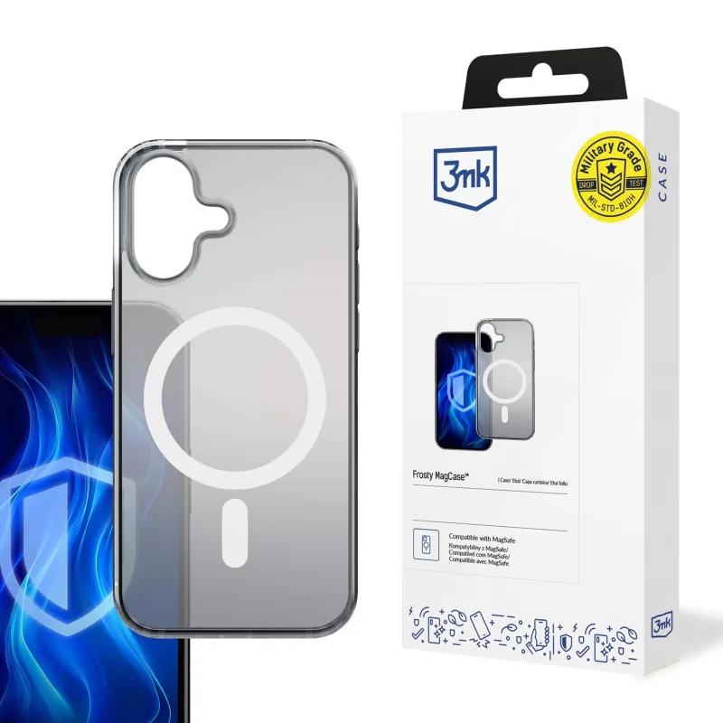 3mk ochranný kryt Frosty MagCase White pro Apple iPhone 16 5903108596725