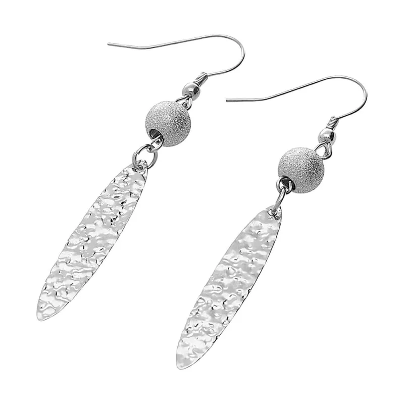 MPM Dámské ocelové nerezové náušnice 6117 - stříbrné barvy