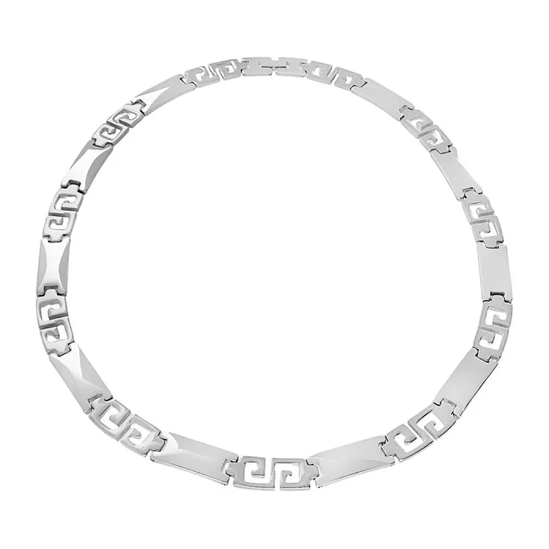 MPM Dámský ocelový nerezový náhrdelník 7286 - stříbrné barvy SNE.7286.. 45cm