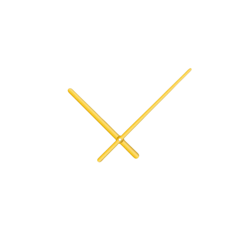 Zlaté oblé hliníkové ručičky na hodiny 158 mm | 113 mm